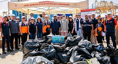 Tekirdağ'da deniz dibi temizliği yapıldı