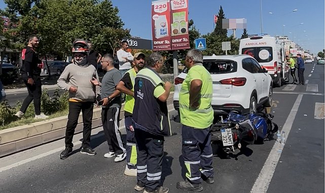 Tekirdağ'da motosiklet yayaya yol veren araca çarptı