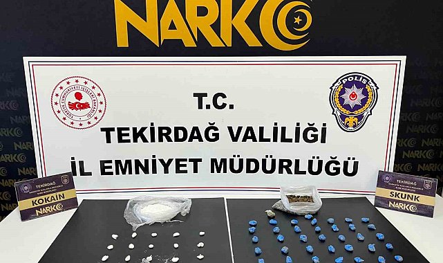 Tekirdağ'da uyuşturucu operasyonlarında 8 tutuklama