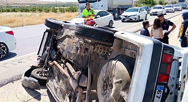 Ters dönen otomobildeki 8 aylık bebek hayatını kaybetti