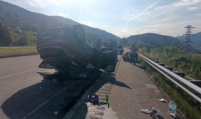 Tokat'ta takla atan otomobildeki 1 kişi öldü, 5 kişi yaralandı