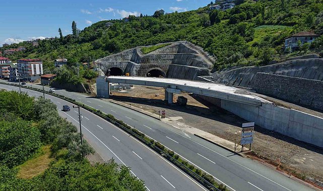 Trabzon'un 30 yıllık hayali olan Güney Çevre Yolu Projesi'nde çalışmalar sürüyor