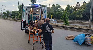 Trafiğe kapalı alanda kaza: 1 yaralı