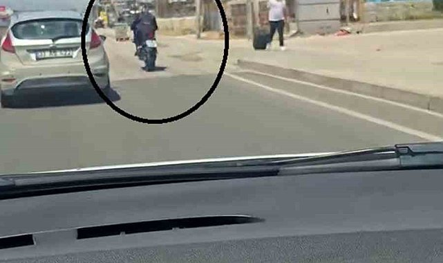 Trafikte tek teker yaparak ilerleyen sürücüye 46 bin TL ceza