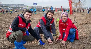 Türk Kızılay ve Tarım ve Orman Bakanlığı iş birliğinde "Hastaya kan ormana can" projesi devam ediyor