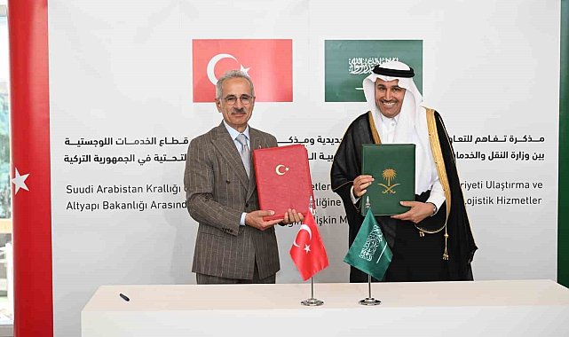 Türkiye ve Suudi Arabistan arasında demiryolu ve lojistik alanlarında iki mutabakat zaptı imzalandı