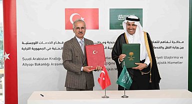 Türkiye ve Suudi Arabistan arasında demiryolu ve lojistik alanlarında iki mutabakat zaptı imzalandı