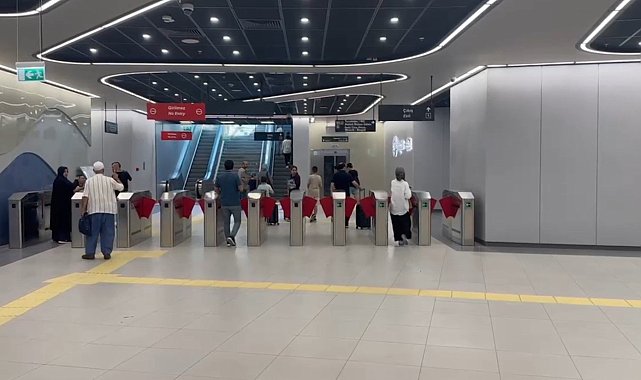 Türkiye'nin en yeni metro hattı ilk gününde 10 bin 21 yolcu taşıdı