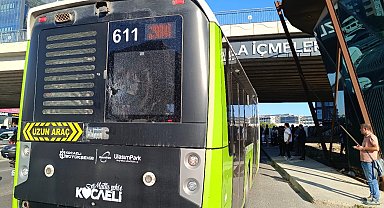 Tuzla'da ani fren yapan yolcu otobüsüne beton pompası çarptı: Cam patladı, yolcular yere savruldu
