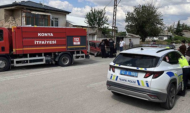Uygulama noktasında geri geri kaçmaya çalışırken duvara çarptı