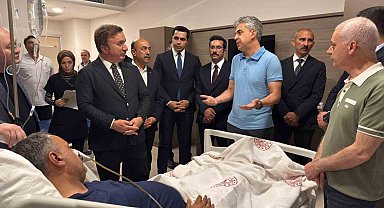 Vali Aydoğdu, Başkan Elçi'nin sağlık durumu hakkında bilgi aldı