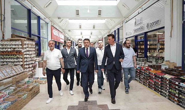 Vali Musa Işın'dan Kervansaray Çiniciler Çarşısı'na ziyaret