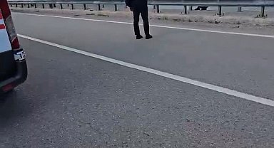 Viyadükten atlamak isteyen şahsı kaymakam ikna etti
