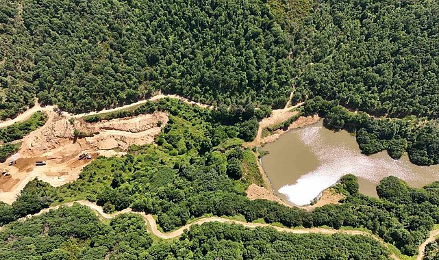 Yalova'nın Örencik köyünde gölet çalışması başladı