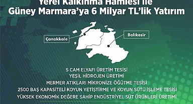 Yerel Kalkınma hamlesi ile Güney Marmara'ya 6 milyar TL'lik yatırım