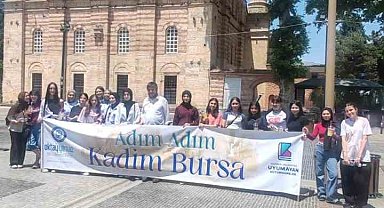 Yıldırımlı gençler tarihi yerinde keşfediyor
