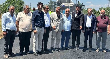 Yoğun yağış döneminde tahrip olan yollar asfaltlandı, vatandaşlar adak kurbanı kesti