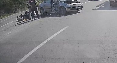 Zonguldak'ta otomobille çarpışan motosikletin sürücüsü hayatını kaybetti