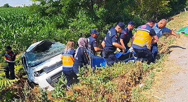 Aksaray'da otomobil takla attı: 3 ölü, 1 yaralı