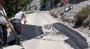 Alanya'da kırsal mahalle yollarına yaz bakımı