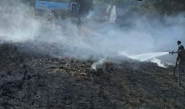 Antakya'da bahçe yangını
