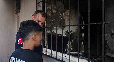 Antalya'da 13 yaşındaki çocuk çakmakla oynarken evi yaktı