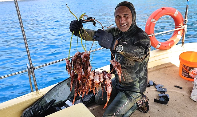 Antalya'da Aslan Balığı avlama ve tadım etkinliği düzenlendi