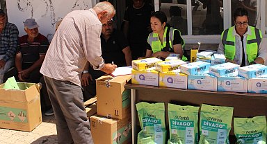 Antalya'da sel mağduru üreticilere destek