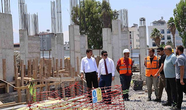 Arsuz'da anaokulu inşaatlarında çalışmalar sürüyor