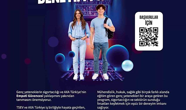 AXA Türkiye ve TSEV'in "Tam da Sigortacı Olma Zamanı" deneyim programı başvuruları başladı