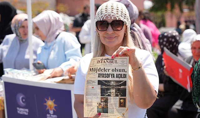 Ayasofya'nın yeniden ibadete açılışının 6. yılında AK Parti İstanbul Kadın Kolları'ndan özel gazete