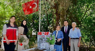 Aydın'da şehit öğretmenin ailesine anlamlı vefa