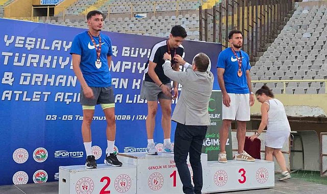 Aydınlı milli atlet, Türkiye şampiyonu oldu