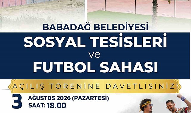 Babadağ Belediyesi Sosyal Tesisleri ve Futbol Sahası açılışına sayılı günler kaldı