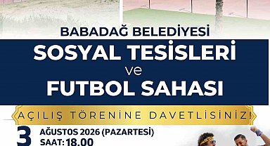 Babadağ Belediyesi Sosyal Tesisleri ve Futbol Sahası açılışına sayılı günler kaldı