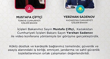 Bakan Çiftçi, Kazakistanlı mevkidaşı ile video konferansla görüştü