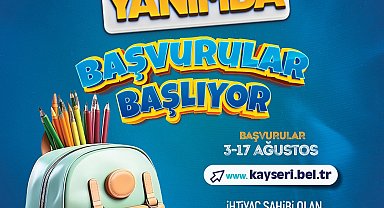 Başkan Büyükkılıç'tan öğrencilere 5 bin TL'lik kırtasiye-beslenme desteği: başvurular 3 Ağustos'ta