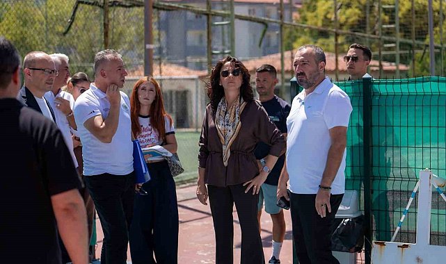 Başkan Köksal Aras, Ali Fuat Özge Spor Tesislerinde incelemelerde bulundu