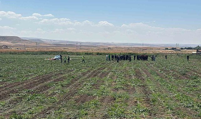 Başkentte eğitim helikopteri düştü: "2 yaralı"