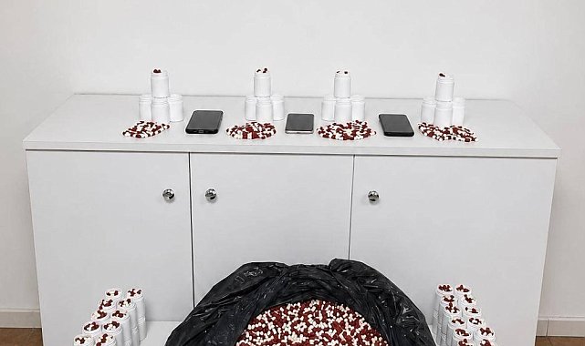 Baskında 25 bin 500 sentetik hap ele geçirildi