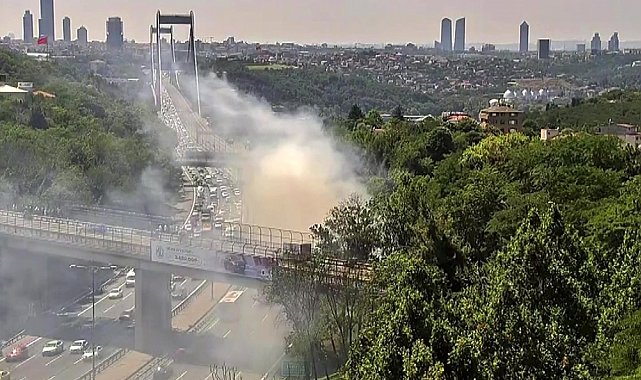 Beykoz'da kamyonet alev alev yandı