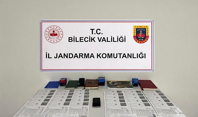 Bilecik'te 14,5 milyon liralık sahte fatura ele geçirildi, 2 kişi yakalandı