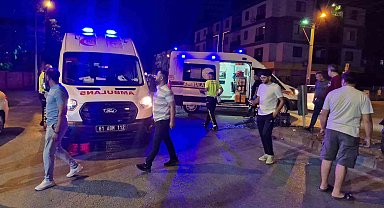 Bisiklet ile motosiklet çarpıştı: 2 kişi yaralandı