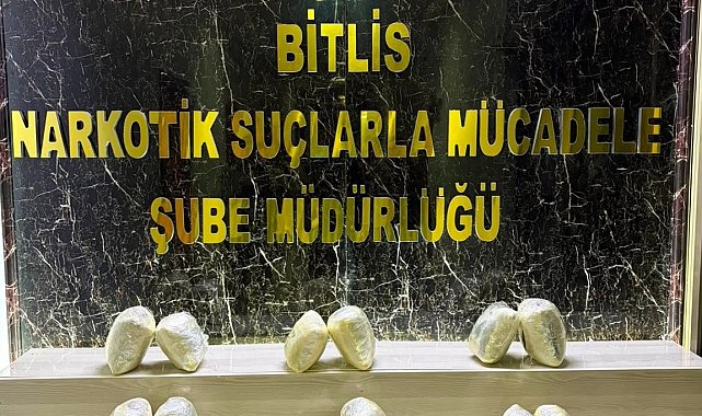 Bitlis'te araçtan 8 kilo 100 gram skunk çıktı