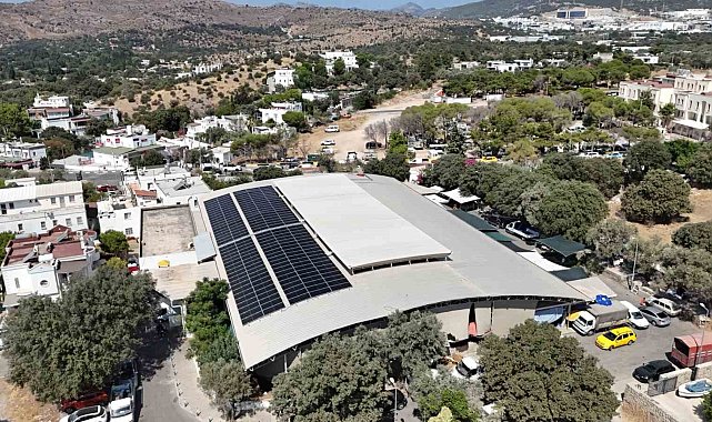 Bodrum Belediyesi, güneşten 106 bin 500 kwh temiz enerji üretti