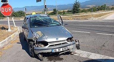 Bolu'da otomobil takla attı: 5 yaralı