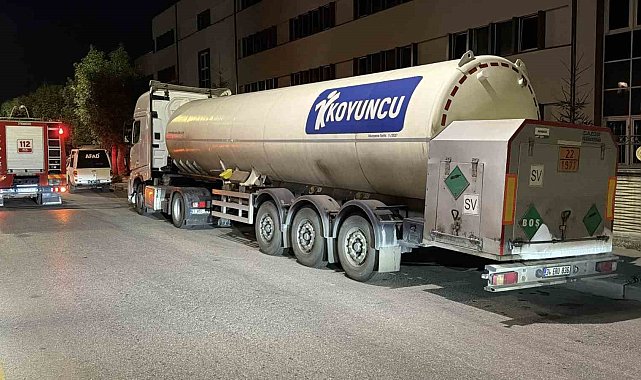 Bolu'da tankerden azot gazı sızıntısı korkuttu