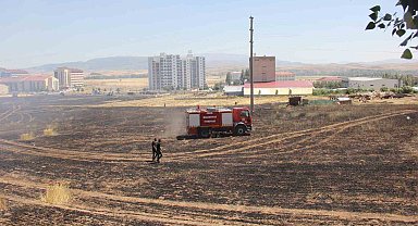 Buğday tarlasında yangın çıktı, dumanlar trafik kazasına neden oldu: 1 yaralı