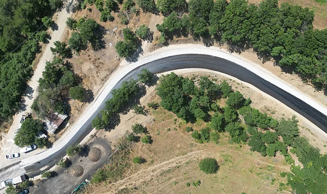 Bursa Büyükşehir, Osmangazi Dağakça Yolu'nu yeniledi