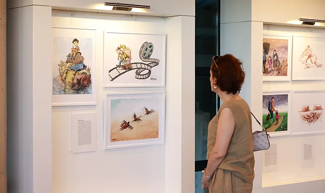 Bursa Osmangazi'de göçün hikayeleri karikatürlerle anlatıldı
